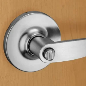 brown wood door handle