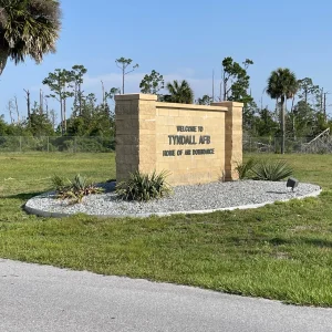 tyndall air force base welcome sign